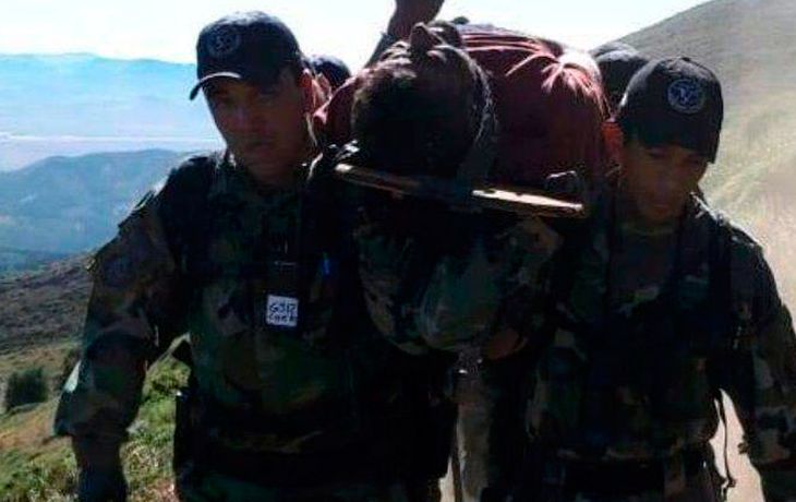 Así trasladaban a Mariano Cordi. Foto:&nbsp; Hernán Barabini, de ANB