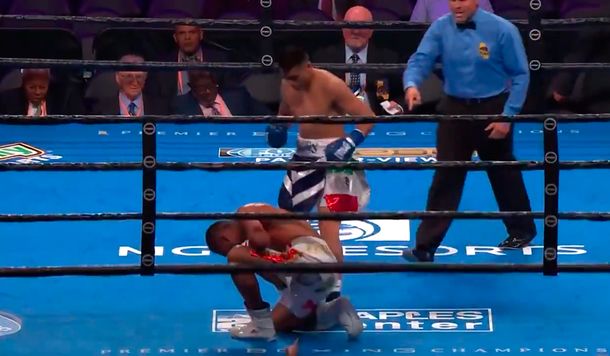 Boxeo: TNT Maidana tiró 3 veces a su rival y ganó por KO en el 1° round