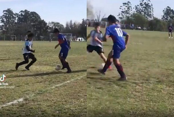 Benjamín Agüero, con el potrero en la sangre: video a pura gambeta y caño