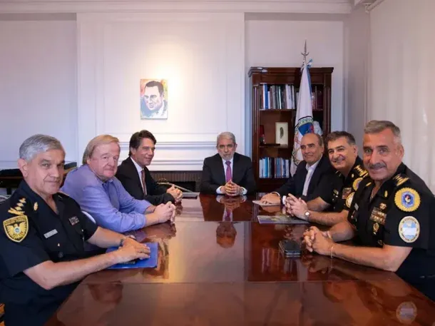 Transición en Seguridad: Aníbal Fernández recibió a Guillermo Francos y Nicolás Posse