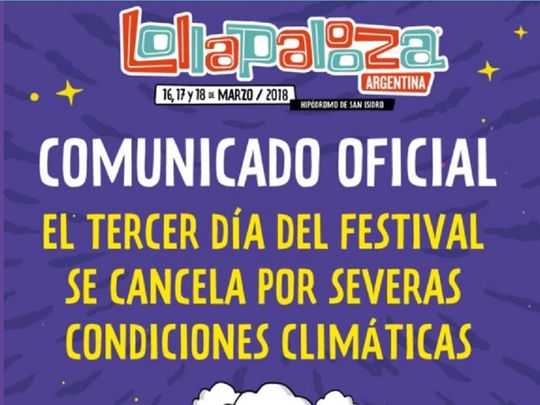 Lollapalooza 18 Se Suspendio La Tercera Fecha Por La Tormenta Y No La Reprogramaran