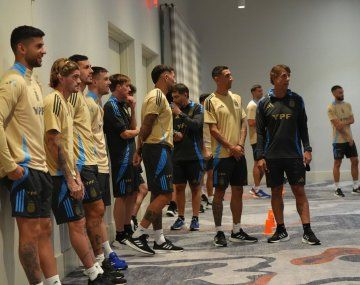 La Selección se entrenó en el hotel por un fuerte temporal