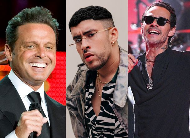Luis Miguel, Marc Anthony y Bad Bunny fueron coronados como los latinos más taquilleros