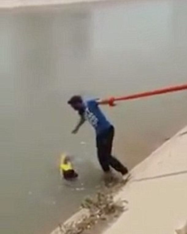 VIDEO: Rescate a un perro en peligro al mejor estilo indio