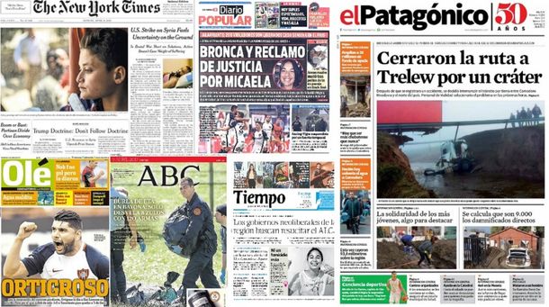 Mirá las tapas de los diarios