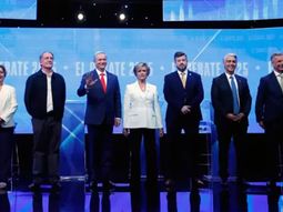 Ocho candidatos a la presidencia de Chile.