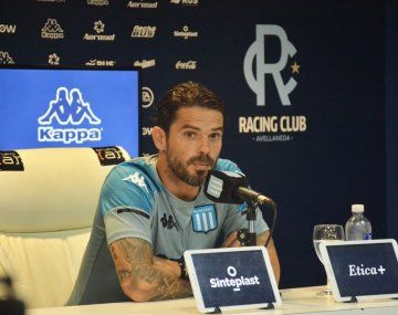 El enojo de Fernando Gago en la conferencia de prensa de Racing