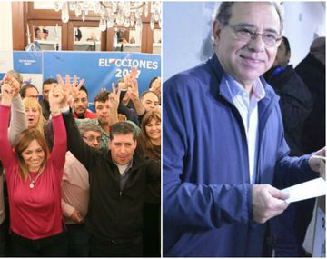 Domingo Peppo, gobernador de Chaco (izquierda); el festejo del PJ de La Rioja (centro); Tassano, intendente electo correntino (derecha)
