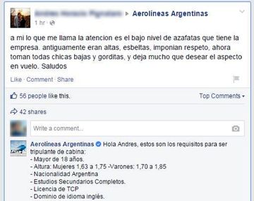Conocé la respuesta de Aerolíneas Argentinas que se hizo viral