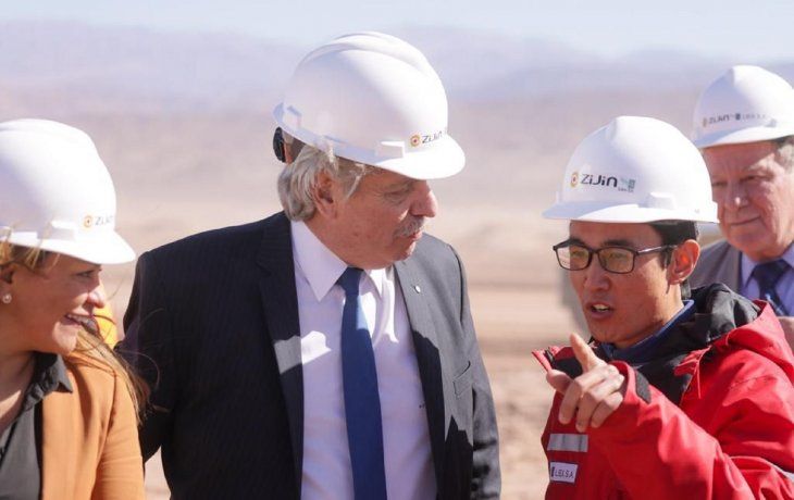 Alberto Fernández recorrió el proyecto minero de litio Tres Quebradas