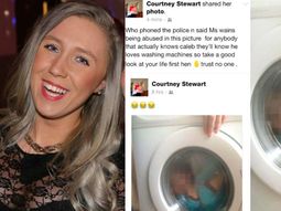 polemica por la foto de un chico con sindrome de down dentro de un lavarropas polemica por la foto de un chico con sindrome de down dentro de un lavarropas