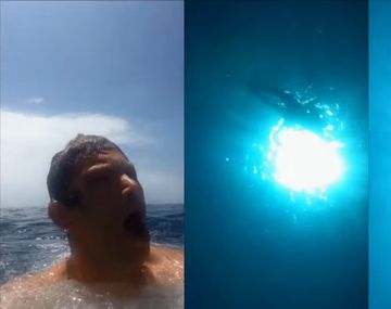Así cae al agua un celular desde su perspectiva
