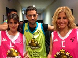 las figuras de c5n, presentes en el juego de las estrellas de basquet