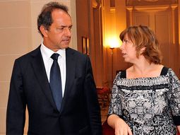 Daniel Scioli y Silvina Batakis Daniel Scioli y Silvina Batakis