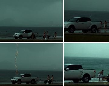 Un fotógrafo capta el instante en el que un rayo fulminó a una mujer en una playa de Brasil