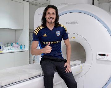 Las primeras imágenes de Cavani con la camiseta de Boca