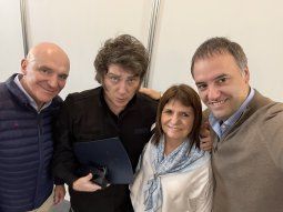 José Luis Espert, Javier Milei, Patricia Bullrich y Manuel Adorni.