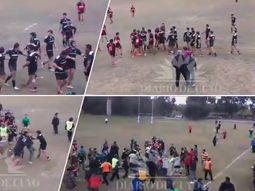 vergonzoso: mira la brutal batalla campal en el rugby de san juan vergonzoso: mira la brutal batalla campal en el rugby de san juan