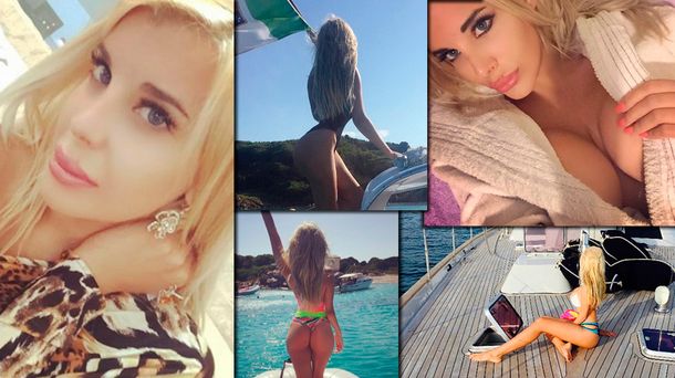 Charlotte Caniggia calentó el verano italiano