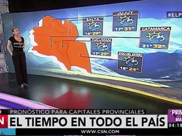 El pronóstico del tiempo para todo el país en C5N El pronóstico del tiempo para todo el país en C5N