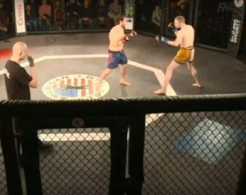 VIDEO: Un argentino ganó un combate de MMA en 9 segundos y sin tirar un golpe
