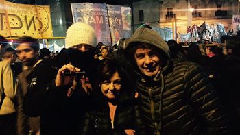 León Gieco en la marcha contra la ley del 2x1 León Gieco en la marcha contra la ley del 2x1