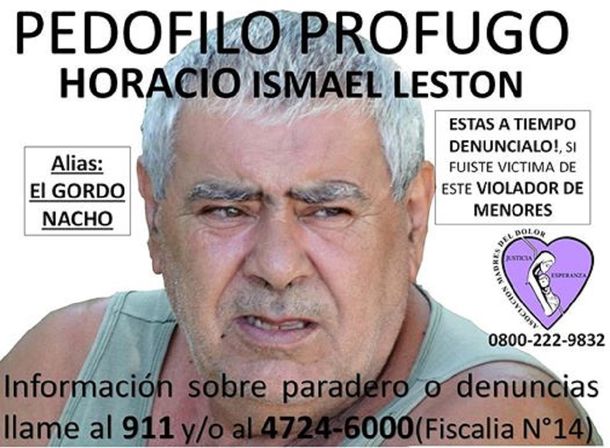 Buscan a un pedófilo acusado por 18 casos de abuso