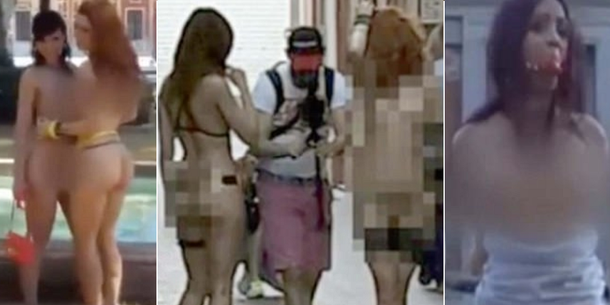 Filmaron una película porno en pleno corazón de Sevilla frente a cientos de turistas