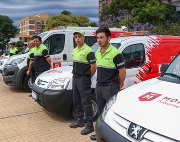 La primera base móvil de Defensa Civil del país está en Morón