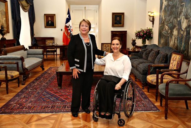 Michetti se reunió en Chile con Bachelet