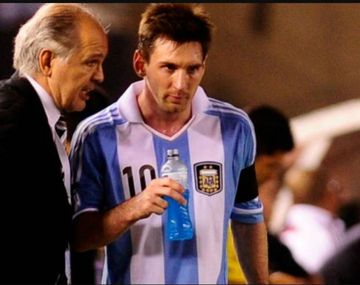 Alejandro Sabella y Lionel Messi
