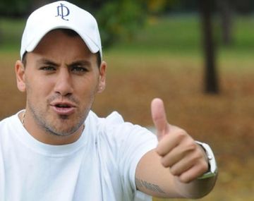 El Ogro sigue los partidos de River desde su cuenta de Twitter