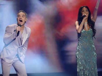 Robbie Williams y Nicole Scherzinger presentaron Desire, el tema del Mundial 2026.