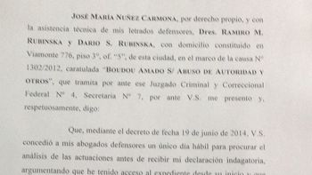 que dice el escrito presentado a lijo por nunez carmona que dice el escrito presentado a lijo por nunez carmona