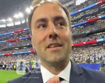 Joaquín Bruno de TyC Sports que sacó la foto de su vida con Lionel Messi en el Mundial 2026