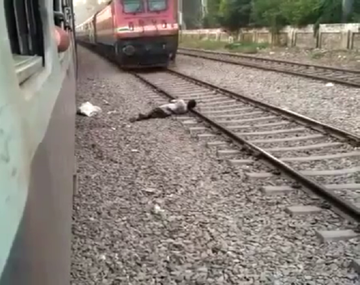 Intentó suicidarse al arrojarse a las vías del tren pero se arrepintió a último momento