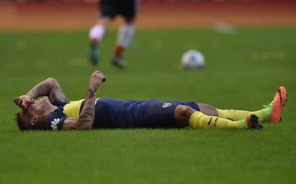 El volante estuvo apenas unos minutos en cancha en el duelo ante River