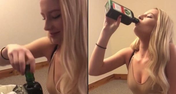 Arriesgó su vida al tomar una botella entera de Jagermeister en menos de un minuto