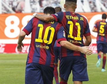 Con un golazo de Messi