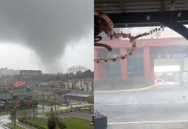 Tornado arrasó al sur de Chile: hay varios heridos, y autos y casas destrozadas