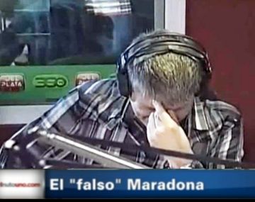 Se hizo pasar por Diego Maradona y provocó el llanto de un periodista