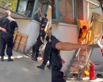 Conmoción en Rosario: un trabajador se quemó a lo bonzo por una presunta deuda salarial