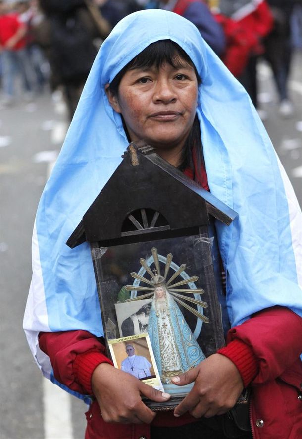 Las imágenes de la devoción por el Papa argentino