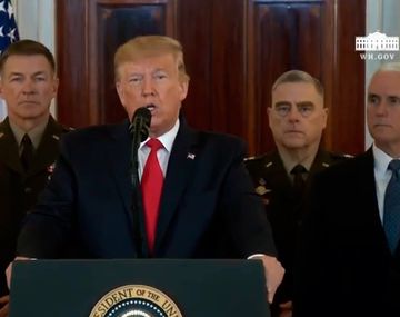 Trump al pueblo iraní: He estado con ustedes desde el comienzo de mi presidencia
