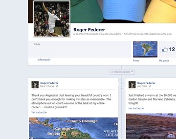 Federer dejó el país con un mensaje para los argentinos