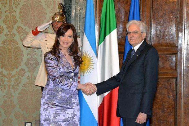 Cristina se encontró con su par de Italia en Roma