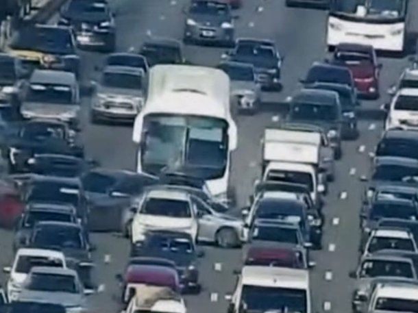 Video: el momento exacto del choque múltiple en la General Paz