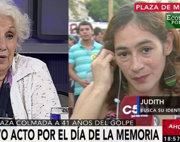 Estela de Carlotto habló en vivo por C5N con una mujer que busca su identidad