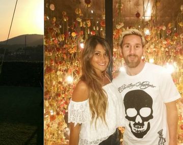 Messi descansa junto a su mujer y juega con sus hijos