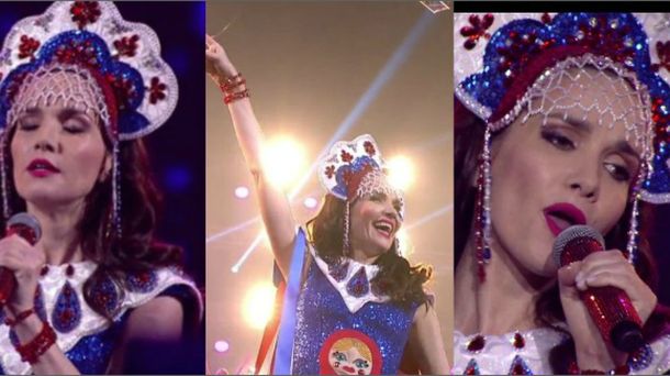 Natalia Oreiro cantó ante 20 mil personas en un festival ruso